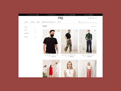 Project MYK Market | UI/UX Design design flat ui web