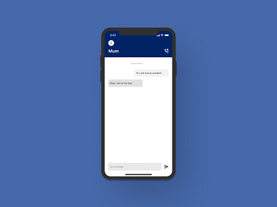 Chat app app design ui