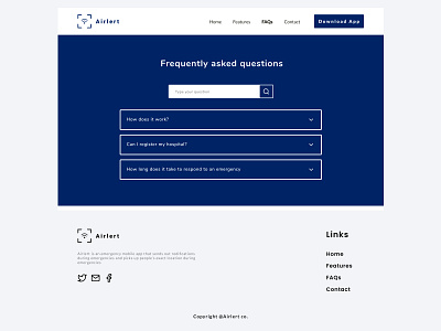 FAQs webpage view design ui ux web