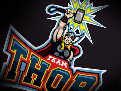 Marvel Varsity : Thor marvel sports logo thor