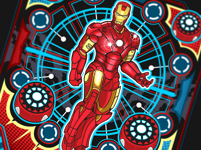 Pinball Iron Man iron man marvel pinball tees