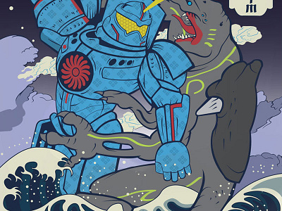 blurppy.com tribute to Pac Rim 2 monsters pacific rim robot