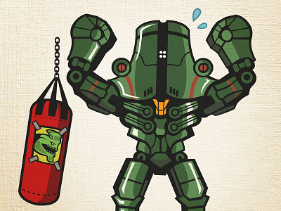 Jaeger Day Off cute del toro jaeger kaiju kawaii pacific rim