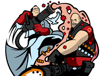 Yin Yang - Heavy / Medic - TF2 - Valve Corp fps healing heavy medic team fortress tf2