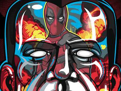 Deadpool - Fox, Poster Posse collab colossus deadpool deadpoolcore fox marvel super heo
