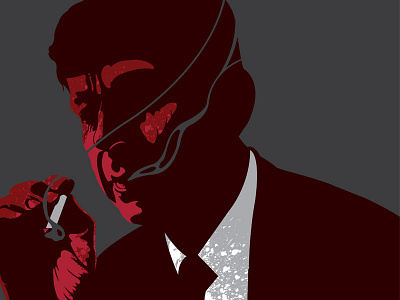 Smoking Man - Official X files Art Show fox iam8bit mulder smoking man xfiles