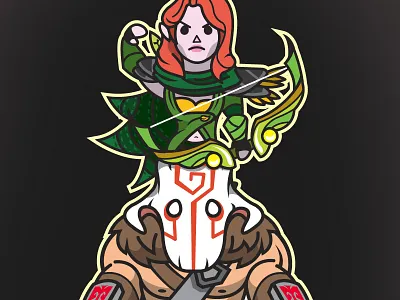 LANE BUDDIES: Windranger & Juggernaut art dota dota2 moba steam videogame windranger