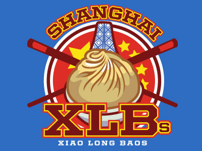 Food Sport Logo Series: Shanghai Xiao Long Baos food graphic design lechon logo design shanghai sportslogo