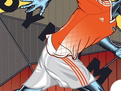 Jersey Showcase - Houston Dynamo art athlete football illustration orange running soccer