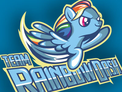 Varsity Rainbow Dash athletic hasbro logo my litte pony sports team welovefine