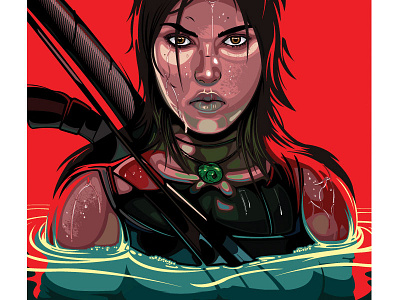 Lara Rises color lara croft sketch tomb raider