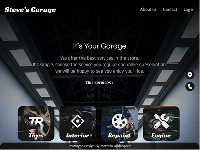 Steve s Garage shop ui ux web web design website design