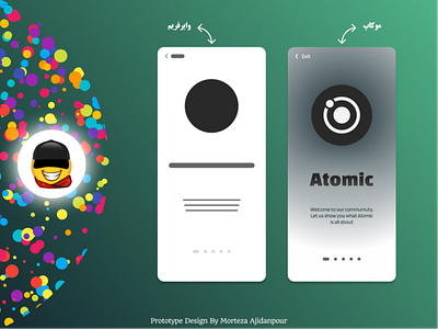 Atomic App ( Practice ) app shop typography ui ux website design