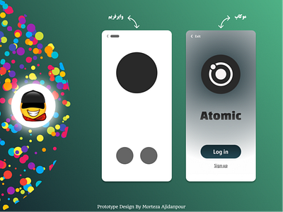 Atomic App 2 / ( Practice ) app design icon logo minimal ui ux