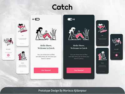 Catch : Sharing app app app design design ui ui design uiux ux