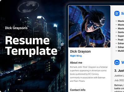 Resume Template design resume resumetemplate template ui ux