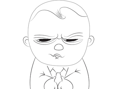 Boss Baby animation arts design draw drawings flat illustration vector