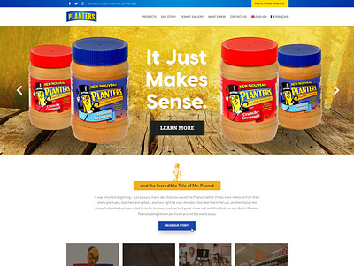 Planters Peanut Website Redesign 2017 website design