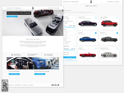 Rolls-Royce Pre-Owned Website