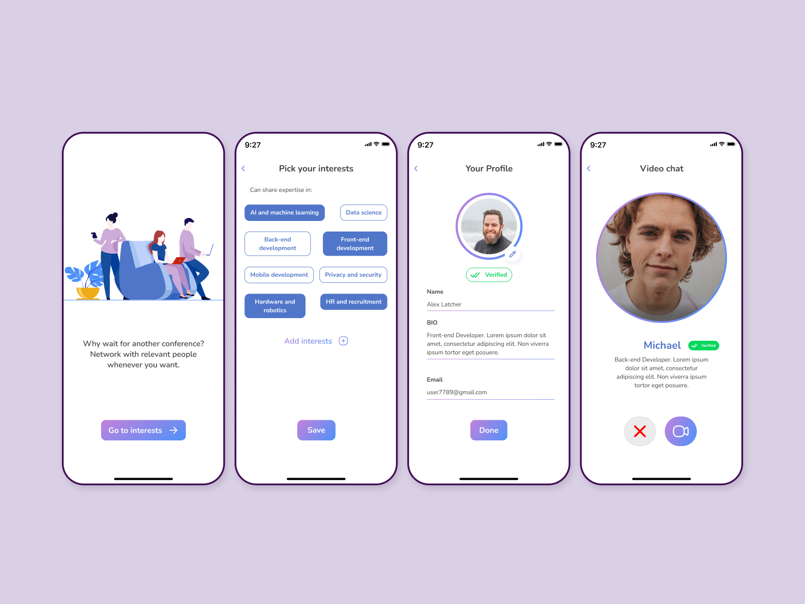 IT Conference. Meeting App by Liza on Dribbble