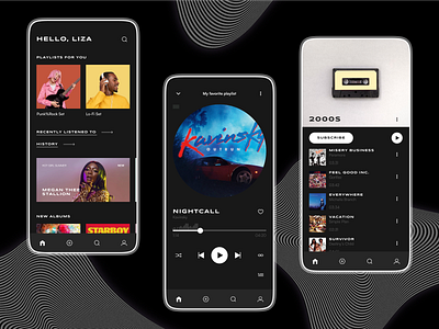 Music App UX/UI app design interface mobile app ui user interface ux uxui