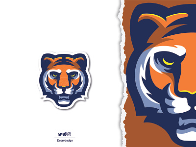 Tiger mascot logo