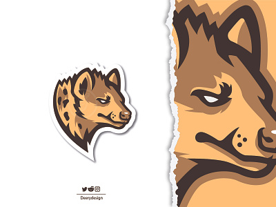 Hyena mascot logo