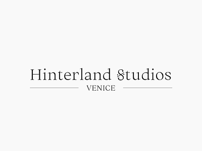 Hinterland Studios Logo logo minimal music studio
