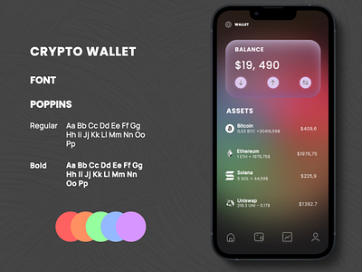 Crypto Wallet crypto design mobile ui ux