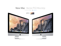 iMac Angled Template - New iMac FREE PSD Vector Template