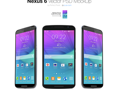 Download Nexus 6 Free Vector Psd Mockup By Perfect Pixels On Dribbble