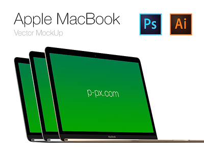 Free Apple brand new MacBook Vector PSD + AI (All Colored) 2015 apple free freebie mac macbook mockup new psd retina template