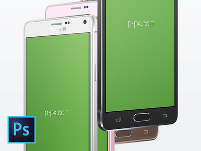 Samsung Galaxy Note 4 3/4-View PSD-MockUp