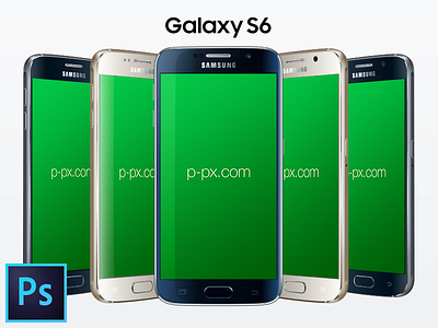 Galaxy S6 PSD + Ai Free Vector Mockup ai android device free freebie galaxy mockup p px psd s6 samsung template