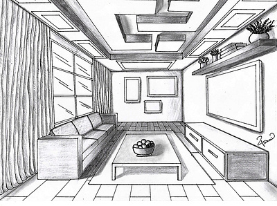 Interior Design draw interiordesign pencil drawing