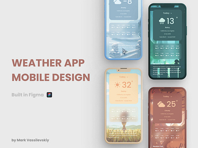 Weather App Mobile Design