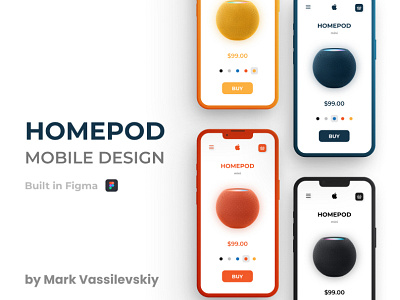 Homepod Mobile Design design figma mobile ui ux web design website