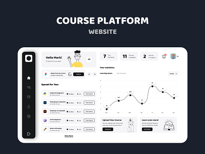 Course Platform Web-design design figma illustration ui ux web design website