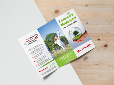 Mazovia - trifold leaflet design design leaflet leaflet design print design