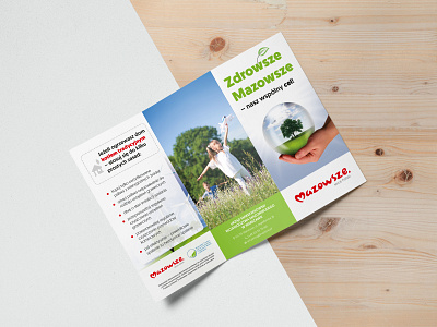 Mazovia - trifold leaflet design