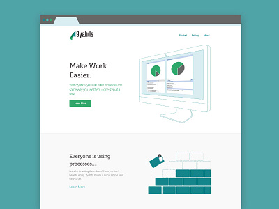 9yahds landing page process planner product site website