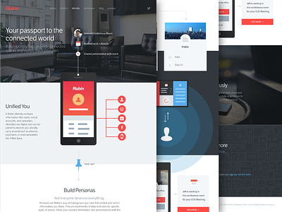 Robin Identity app icons landing page mobile responsive