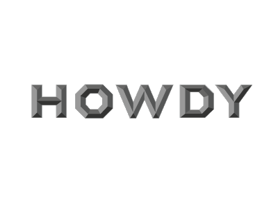 Howdy animated gif typography