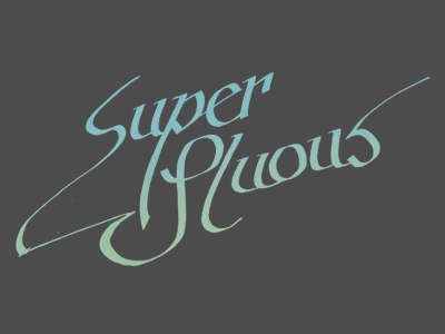 Superfluous III calligraphy flourish handwritten script