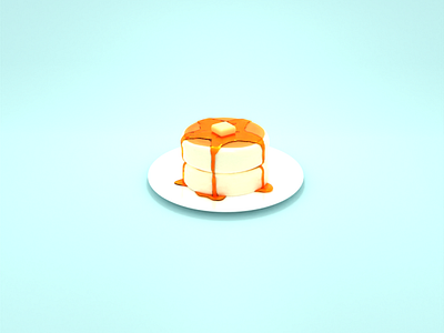 pancakes 3d 3dart desert design designs food illustration pancake pancakes