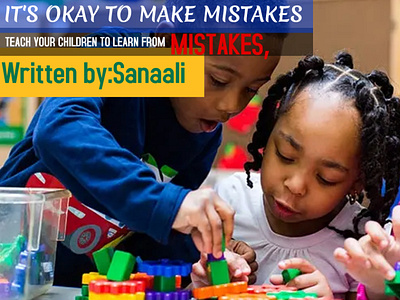 Its Okay To Make Mistakes child children motivation education educational educational posters kids kids learning posters lady motivational post schools