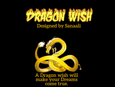 Dragon Wish a golden dragon wish amazing branding design dragon dragon logo dragon post dragon whish gold golden illustration logo poster pray