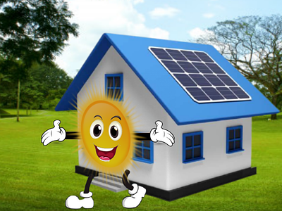 Solar House amazing banners electricity go solar house illustration solar panel solar panel house solar system sun and solar vector