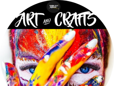 Art and Crafts 3d amazing art and carfts art design with multi color banners branding design good attittude graphic design illustration logo