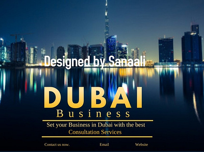 Business In Dubai 3d advertize amazing animation branding business facebook design gold graphic design illustration logo motion graphics vector